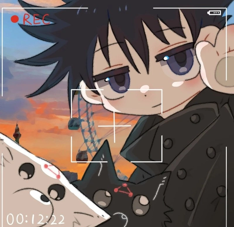 Megumi chibi pfp subtle strength in tiny frame