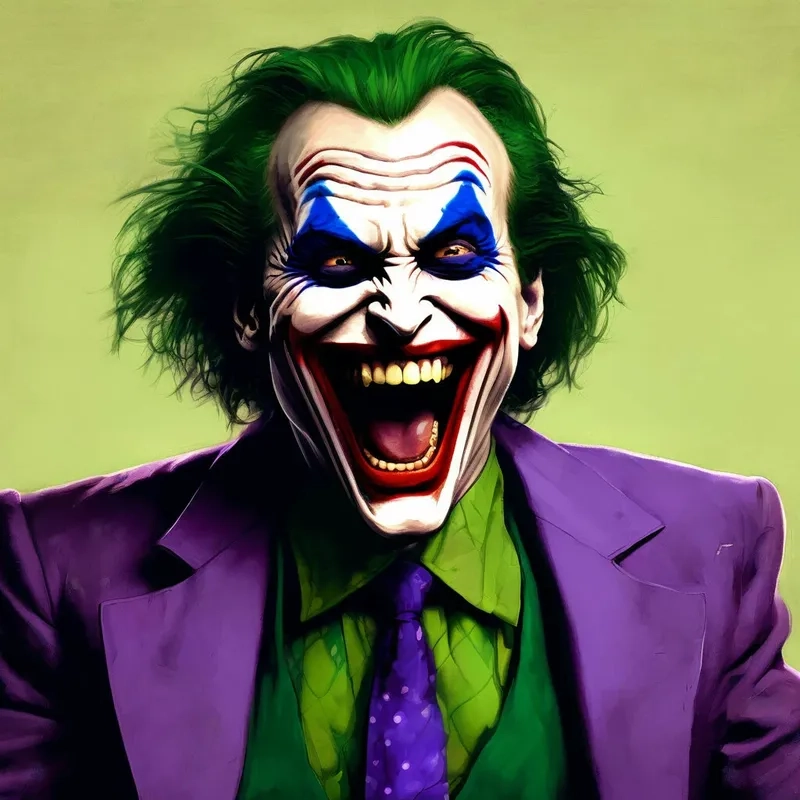 Another angle of the meme joker face