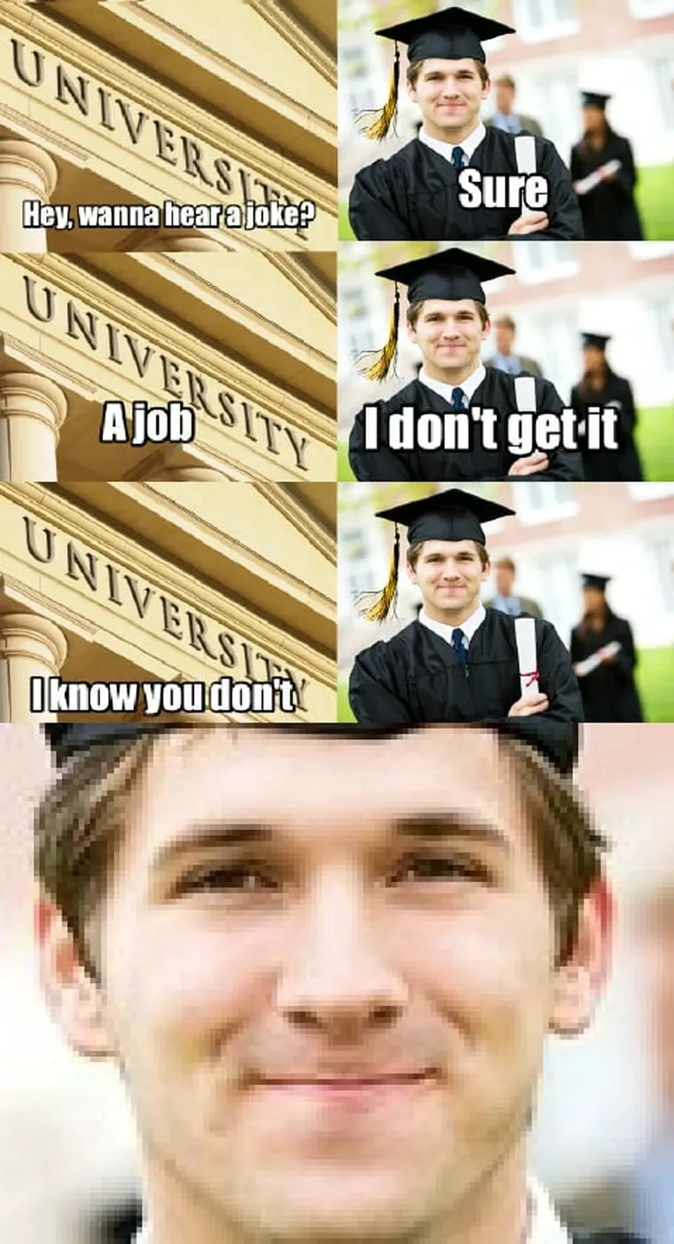 When the homework pile just keeps growing meme