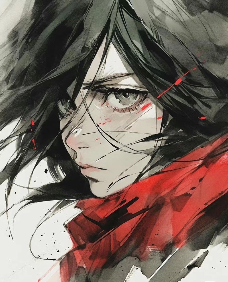 Compare mikasa ackerman manga vs anime details