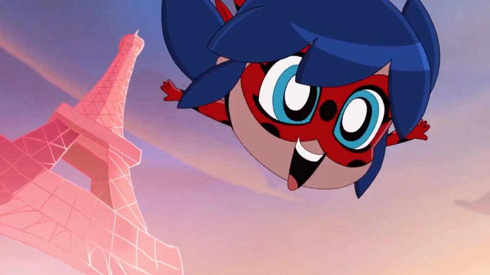 Miraculous ladybug chibi glows with hero charm