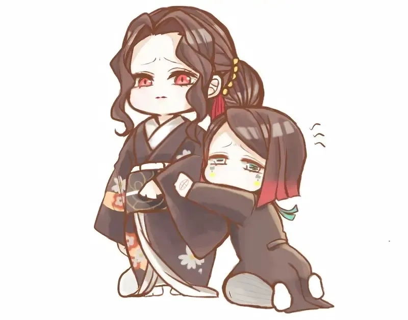 Muzan chibi wallpaper sinister cuteness on screen