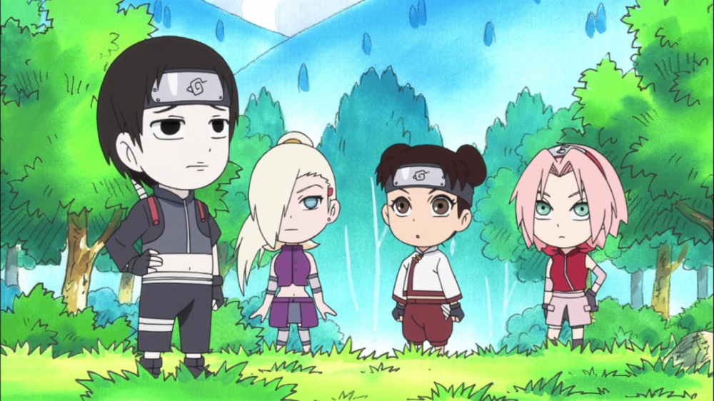 Naruto chibi comic laughter in little ninja
