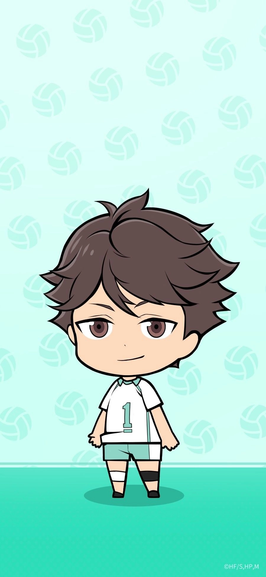 Haikyuu Oikawa chibi volleyball spirit in tiny
