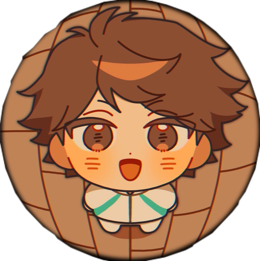Chibi Oikawa playful energy in small style