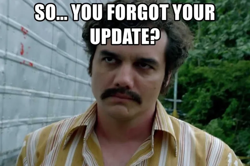 A blank pablo escobar meme template