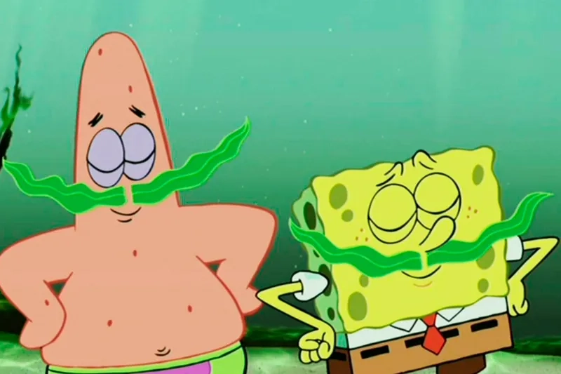 The empty patrick wallet meme showing you're broke