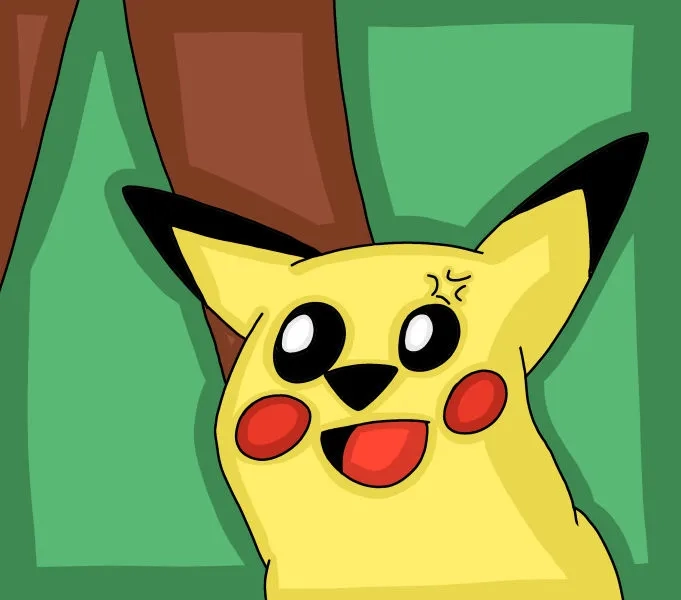 A customizable pikachu meme template