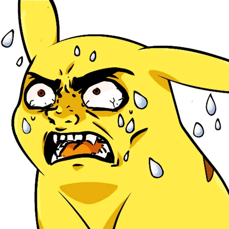 The original surprised pikachu meme face