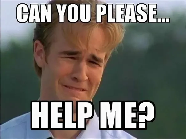 The please don't meme reaction face