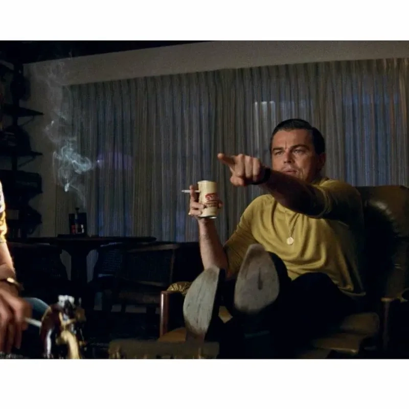 The hilarious man pointing at tv meme