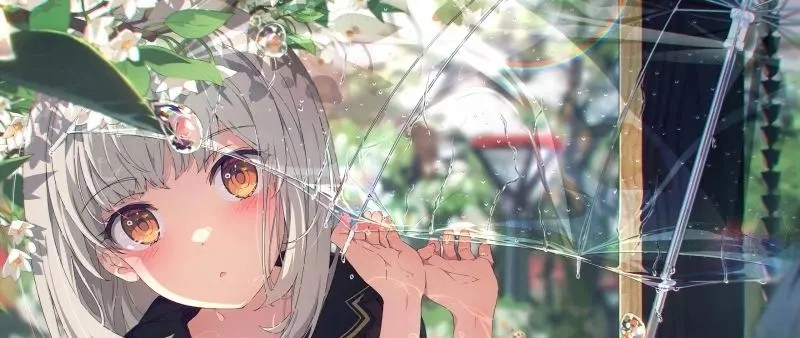 Check out this pretty anime girl drawing artwork