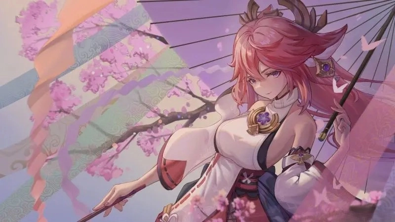 See the cute style of pretty anime girl with pink hair