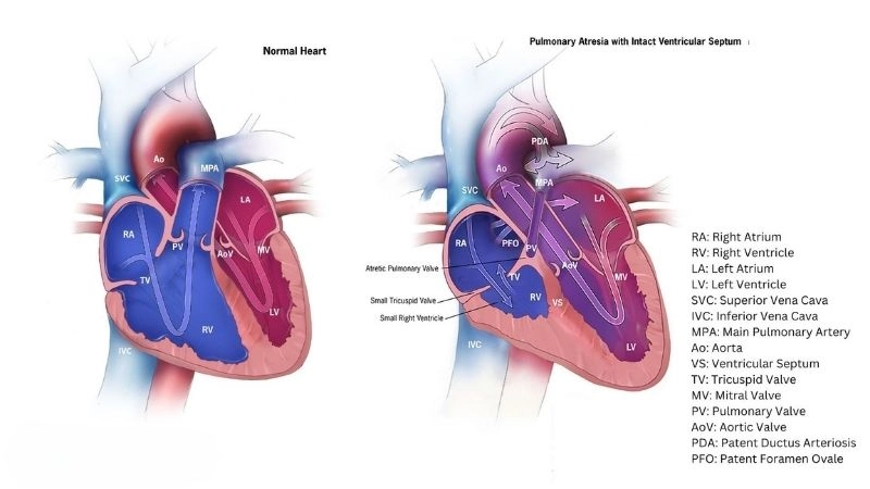 Pulmonary atresia with ventricular septal defect explained