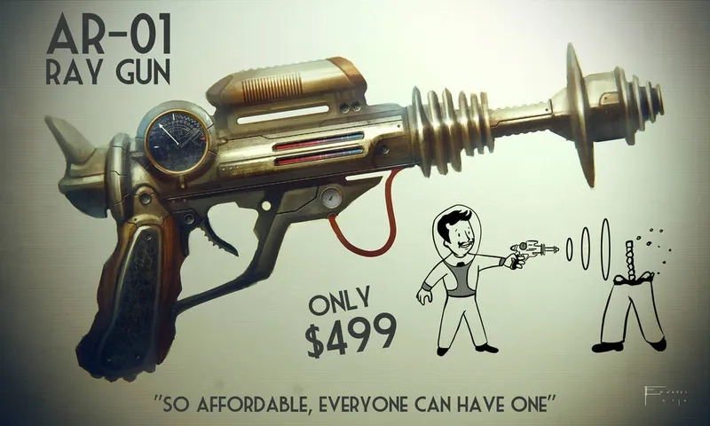 A looping ray gun gif from the game