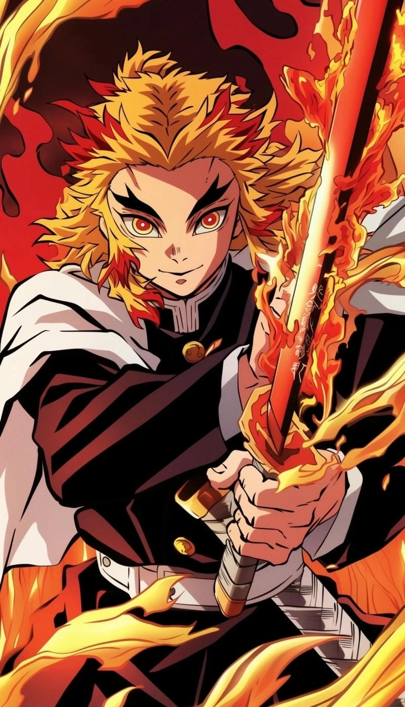 Brave Inosuke Hashibira and Rengoku Kyoujurou team