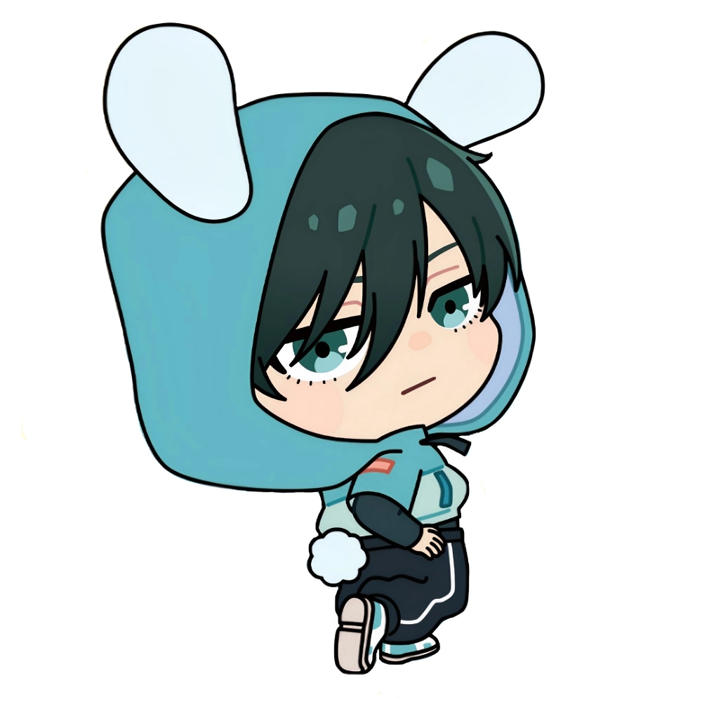 Rin Itoshi chibi Blue Lock prodigy cute
