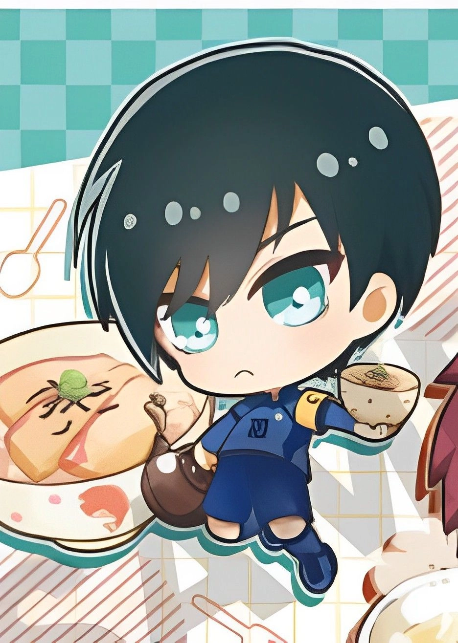 Cute Rin chibi soft side of striker