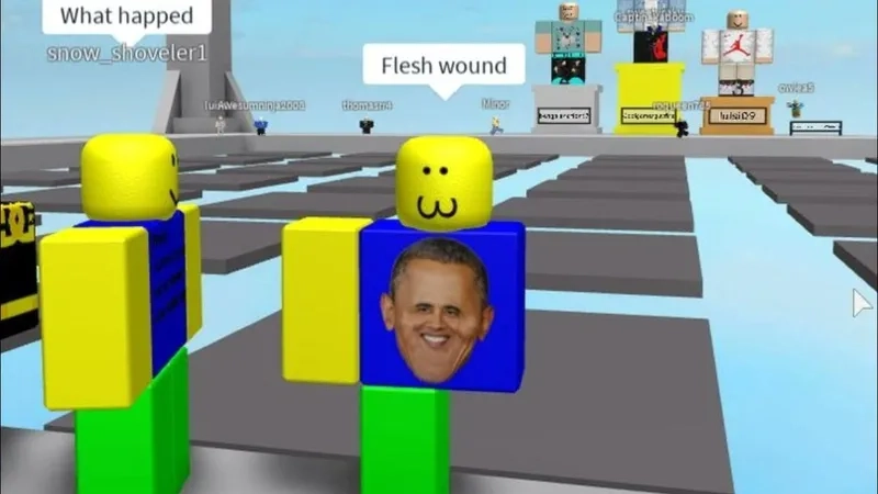 The simple charm of the roblox noob meme