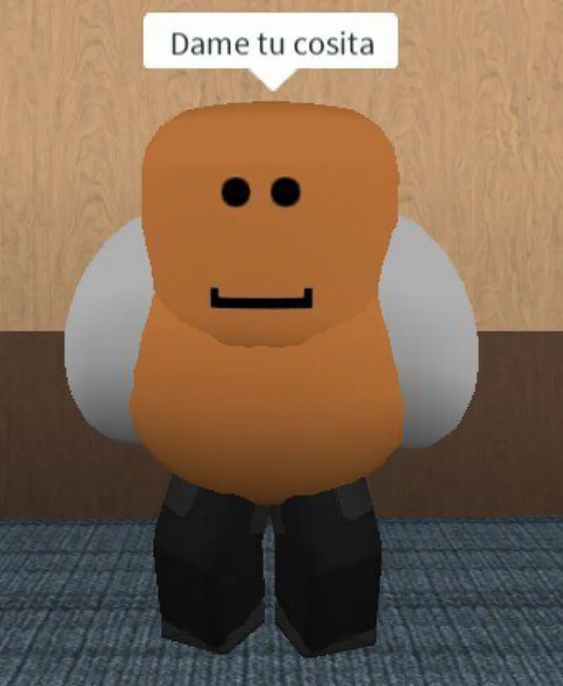 A scary moment from the roblox doors meme