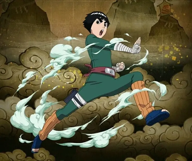 Rock Lee's taijutsu dominates every fight scene