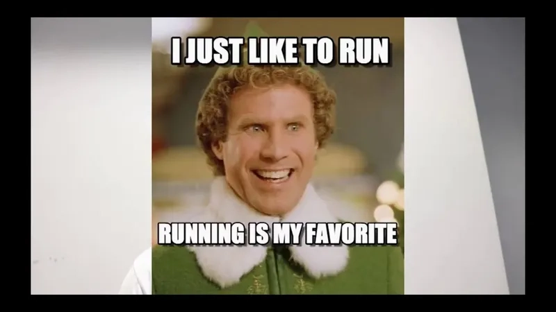 A screenshot of the tom hanks running meme