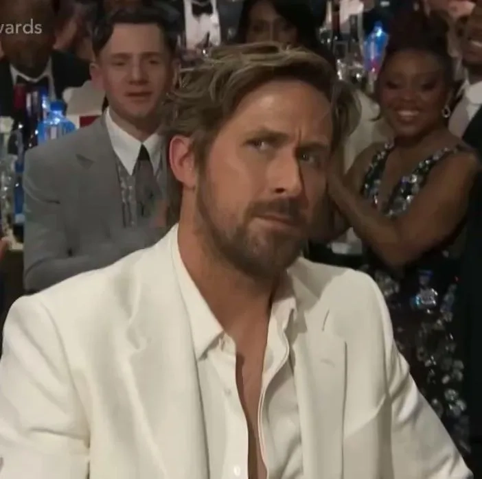 A still from the iconic ryan gosling drive meme