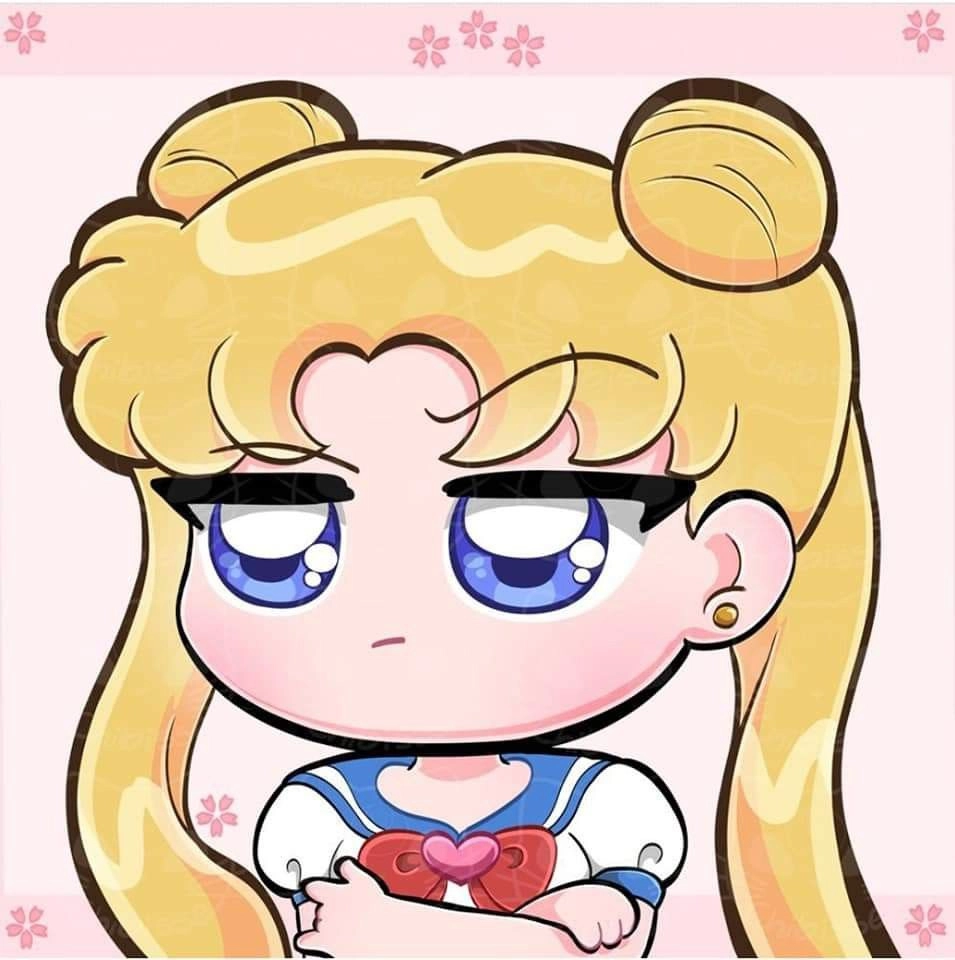 Sailor Moon chibi transparent fits any design project