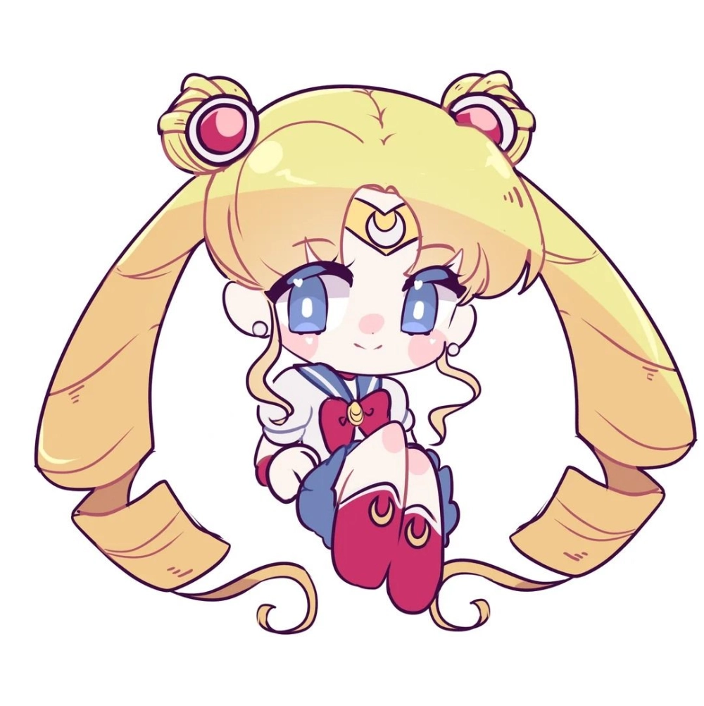 Sailor Moon chibi shows tiny magical girl charm