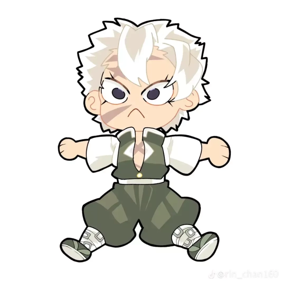 Sanemi chibi wallpaper power captured on screen