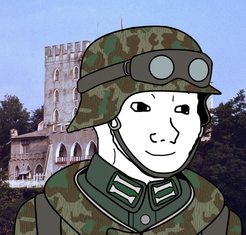 The iconic soldier pointing meme template