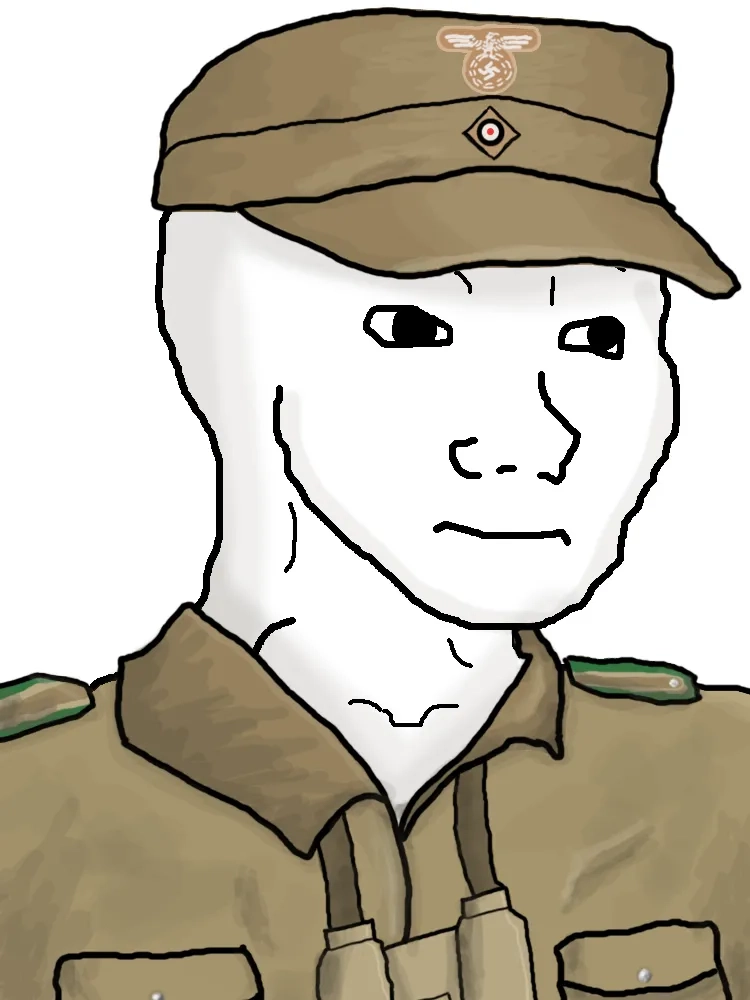 The popular soldier looking back meme