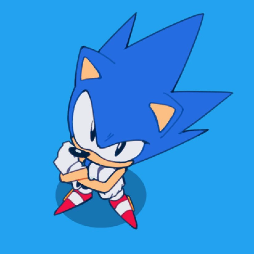 Sonic chibi drawing captures speedy details