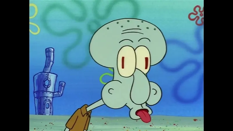 The original handsome squidward meme transformation