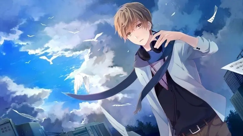 Anime school girl with perfect student anime images