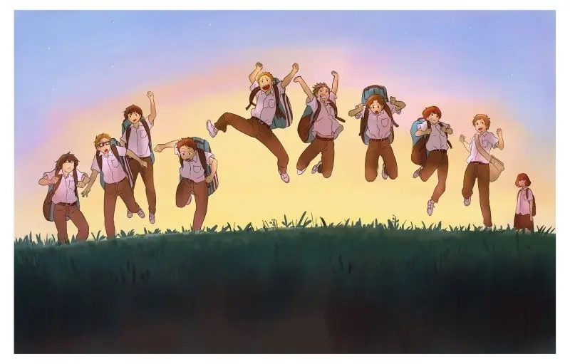 Anime school life with fresh student anime images