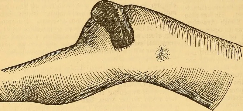 Doctor administering syphilis treatment to a patient