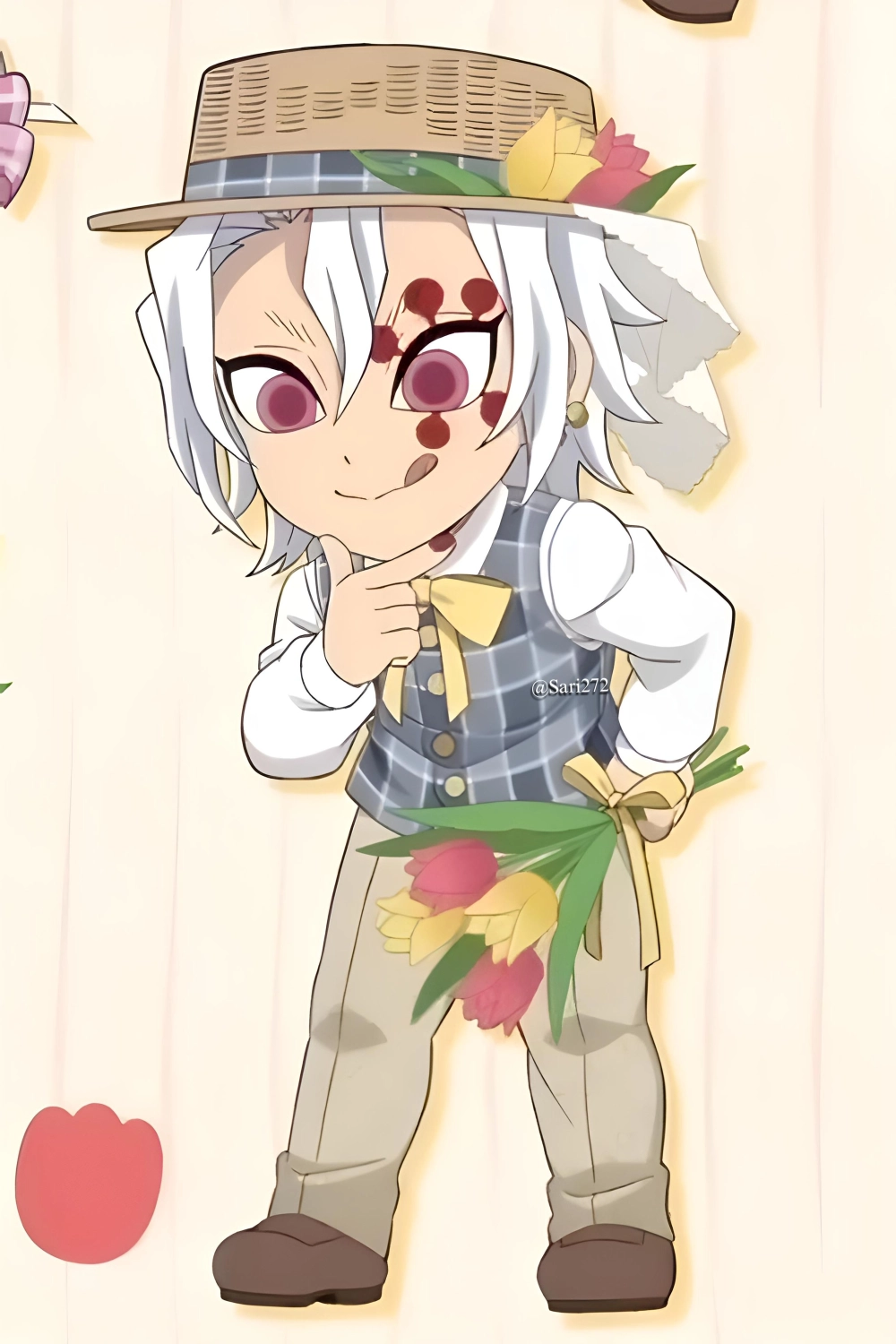 Tengen chibi drawing captures stylish detail