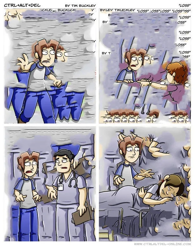 The loss meme explained with its abstract pattern