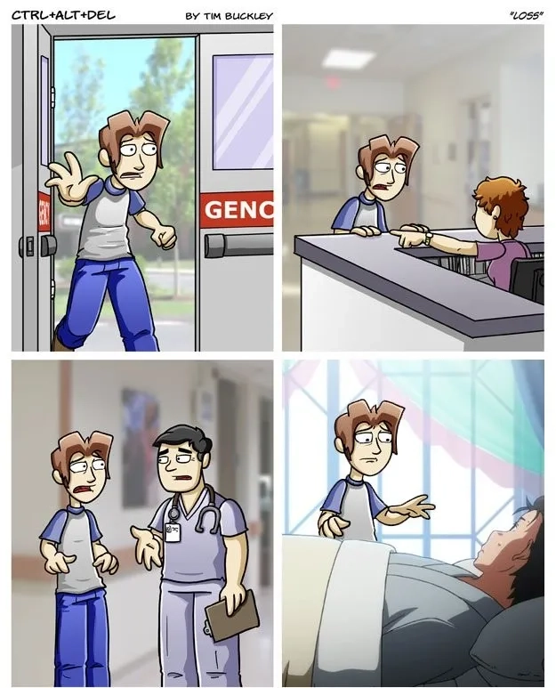 The original loss meme comic from 2008