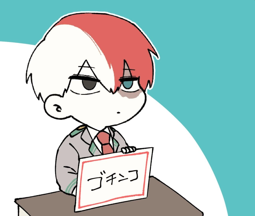 Todoroki Shoto chibi looks tiny yet cool