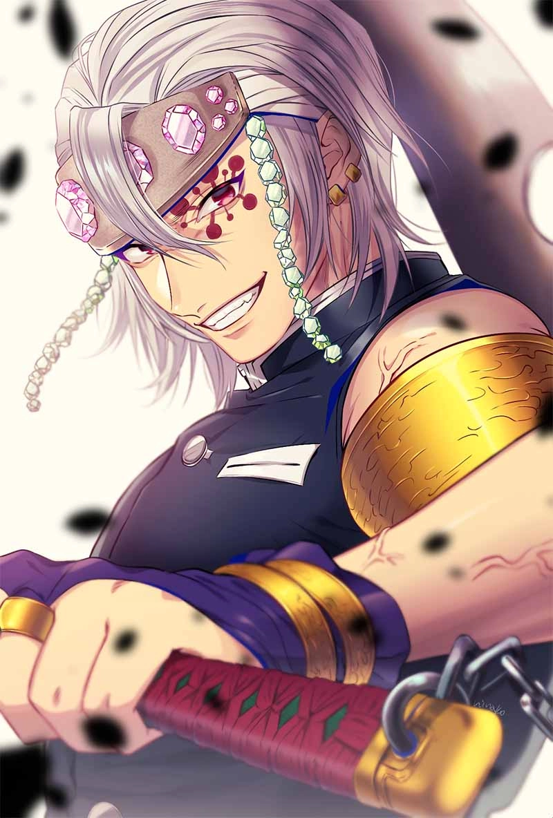 Romantic scene with Uzui Tengen wife