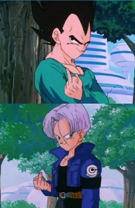 A collection of the best Vegeta meme faces