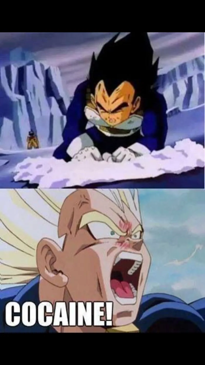 The legendary Vegeta over 9000 meme