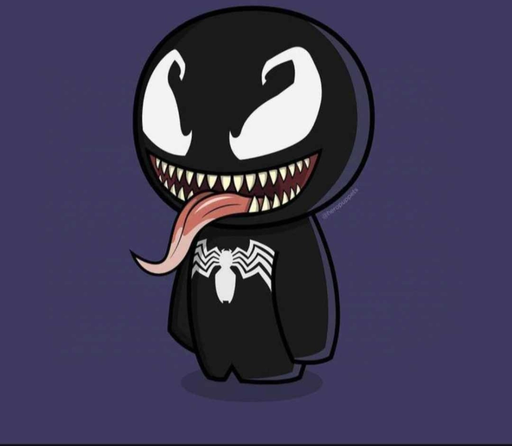 Venom Venom chibi shows double playful power