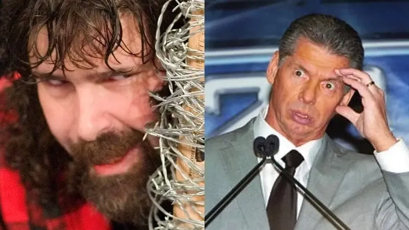 The hilarious vince mcmahon falling meme