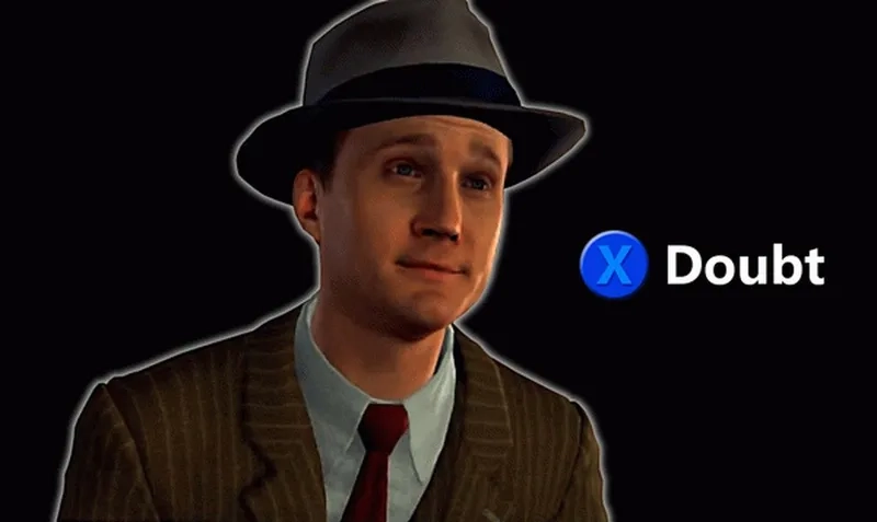 A high-resolution x doubt meme template