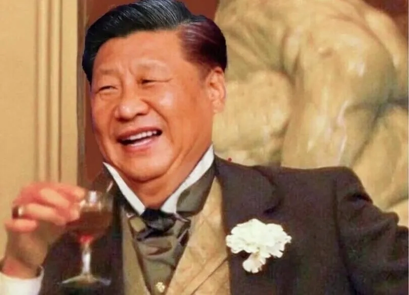 The classic Winnie the Pooh Xi Jinping meme