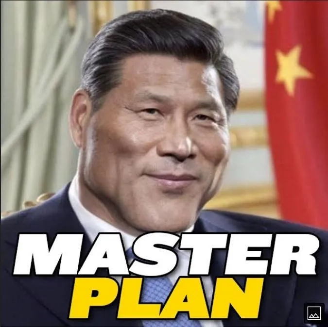 A widely shared Chinese president meme