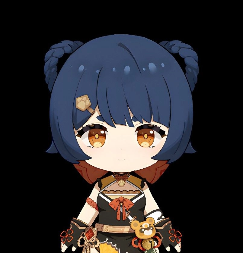 Xiangling chibi art glows with culinary charm